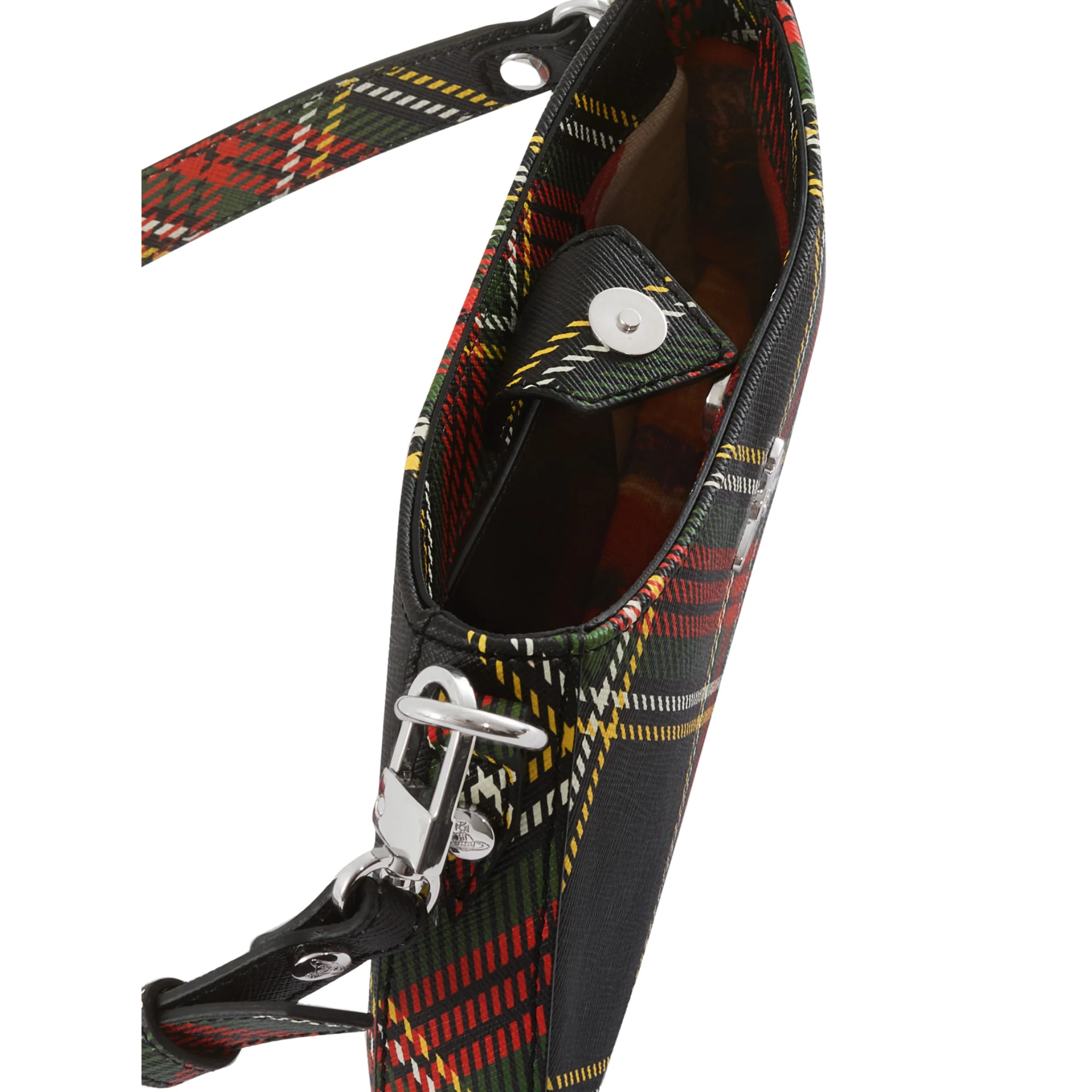 Womens Vivienne Westwood Chelsea Tartan Tasha Shoulder Bag - Image 3