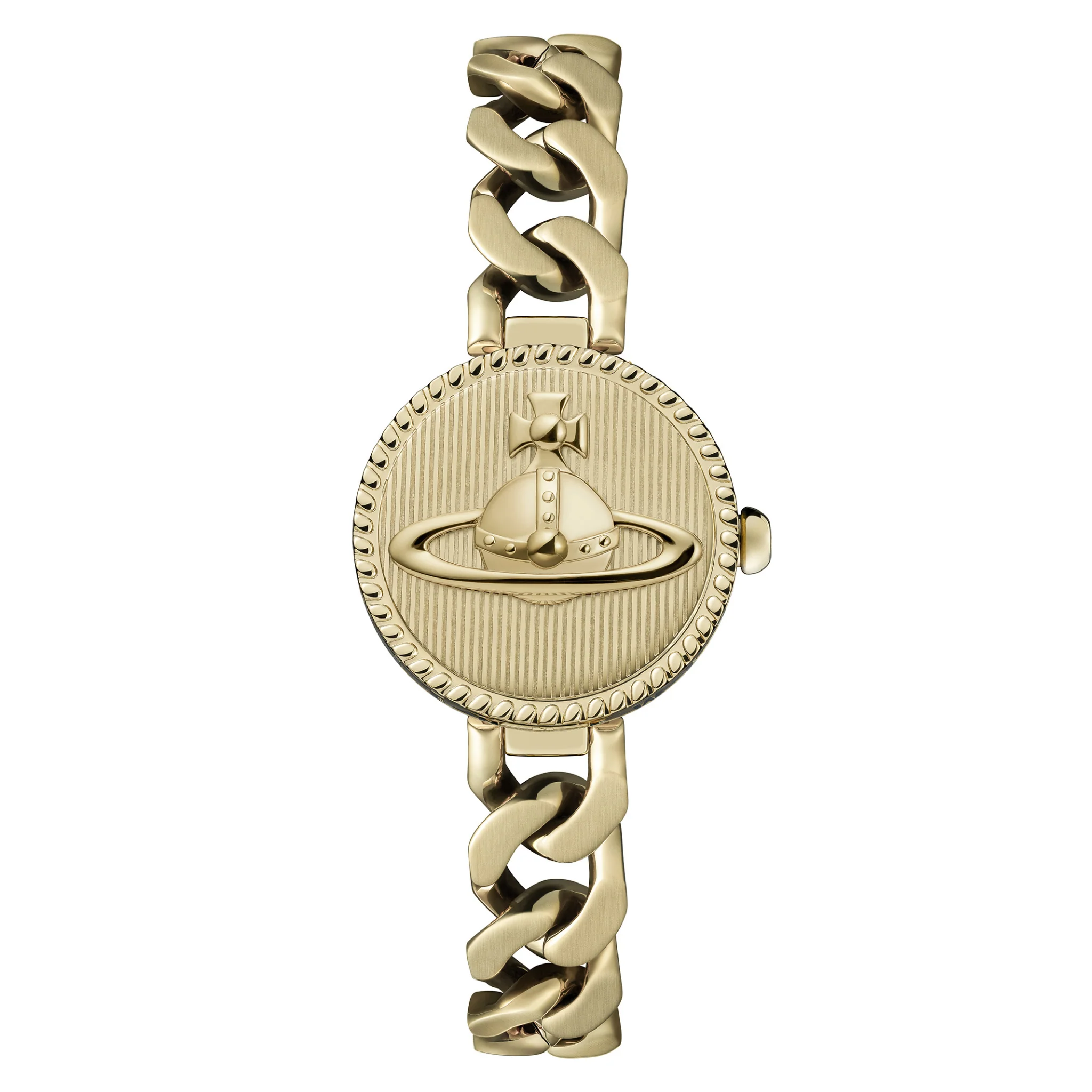 Womens Vivienne Westwood Gold Orb Button Bracelet Watch - Image 2