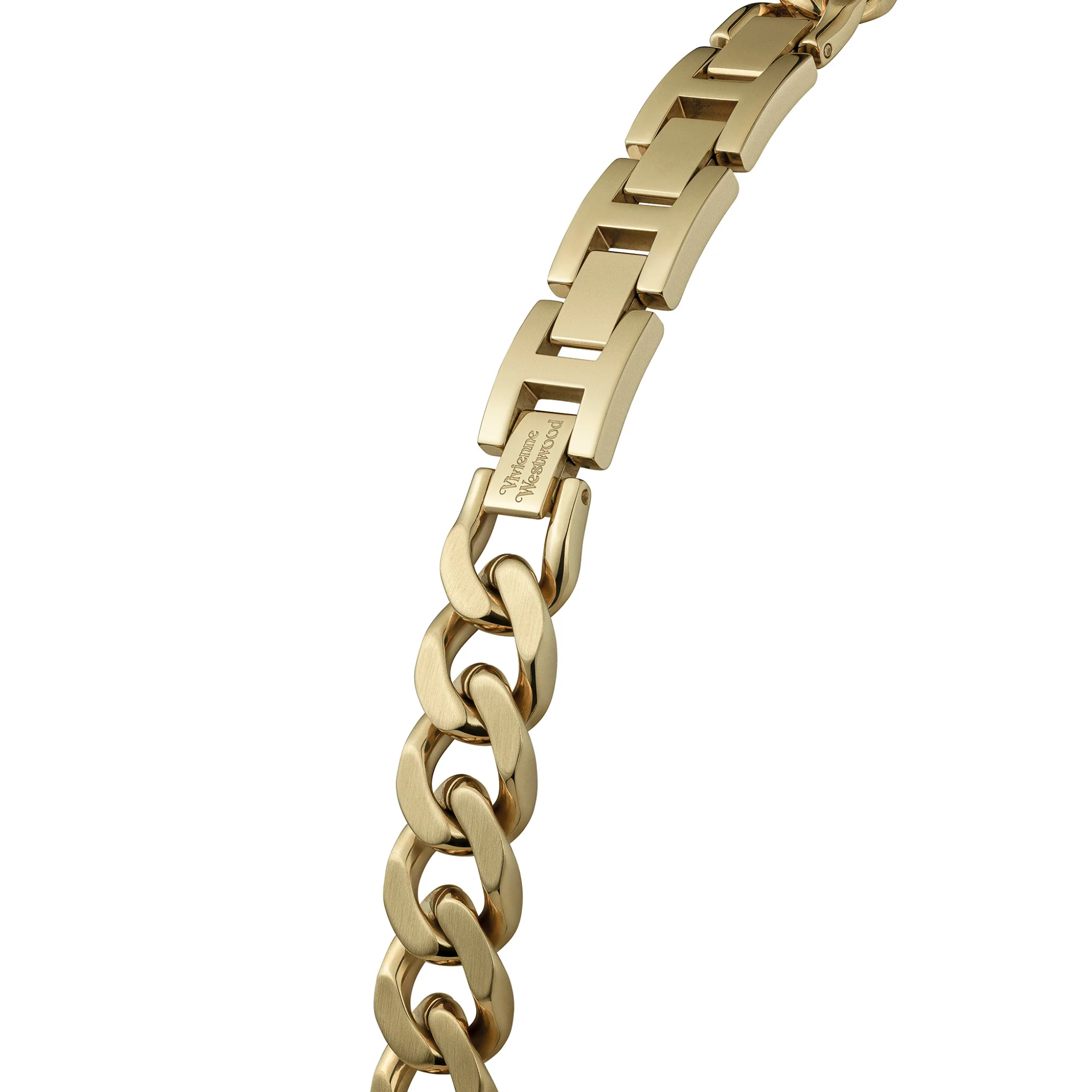 Womens Vivienne Westwood Gold Orb Button Bracelet Watch - Image 7