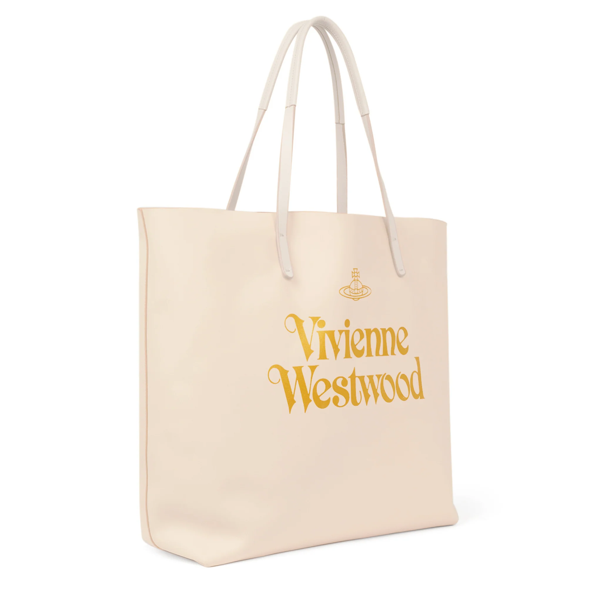 Womens Vivienne Westwood Pale Pink/Gold Studio Shopper Bag - Image 5