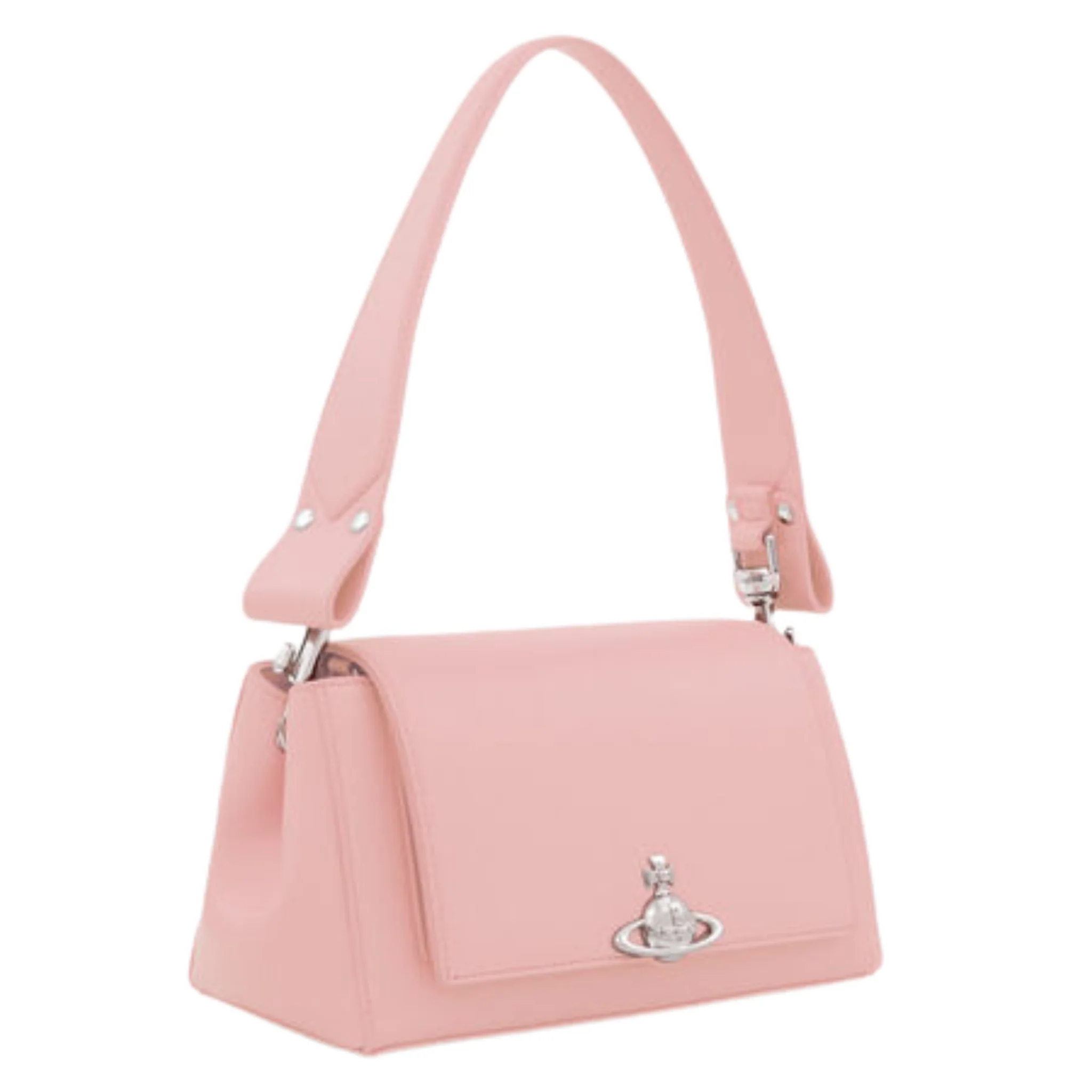 Womens Vivienne Westwood Pastel Pink Smooth Hazel Medium Handbag - Image 4