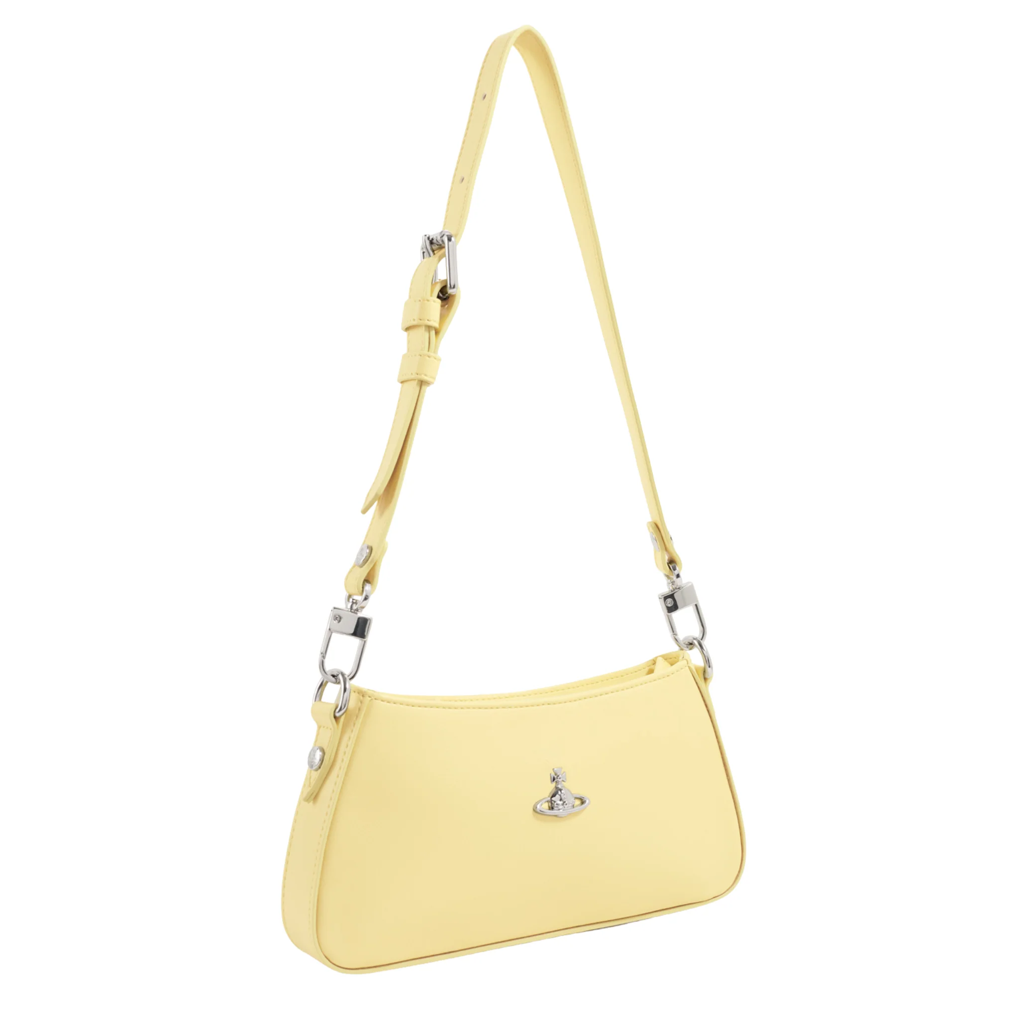 Womens Vivienne Westwood Pastel Yellow Smooth Tasha Shoulder Bag - Image 2