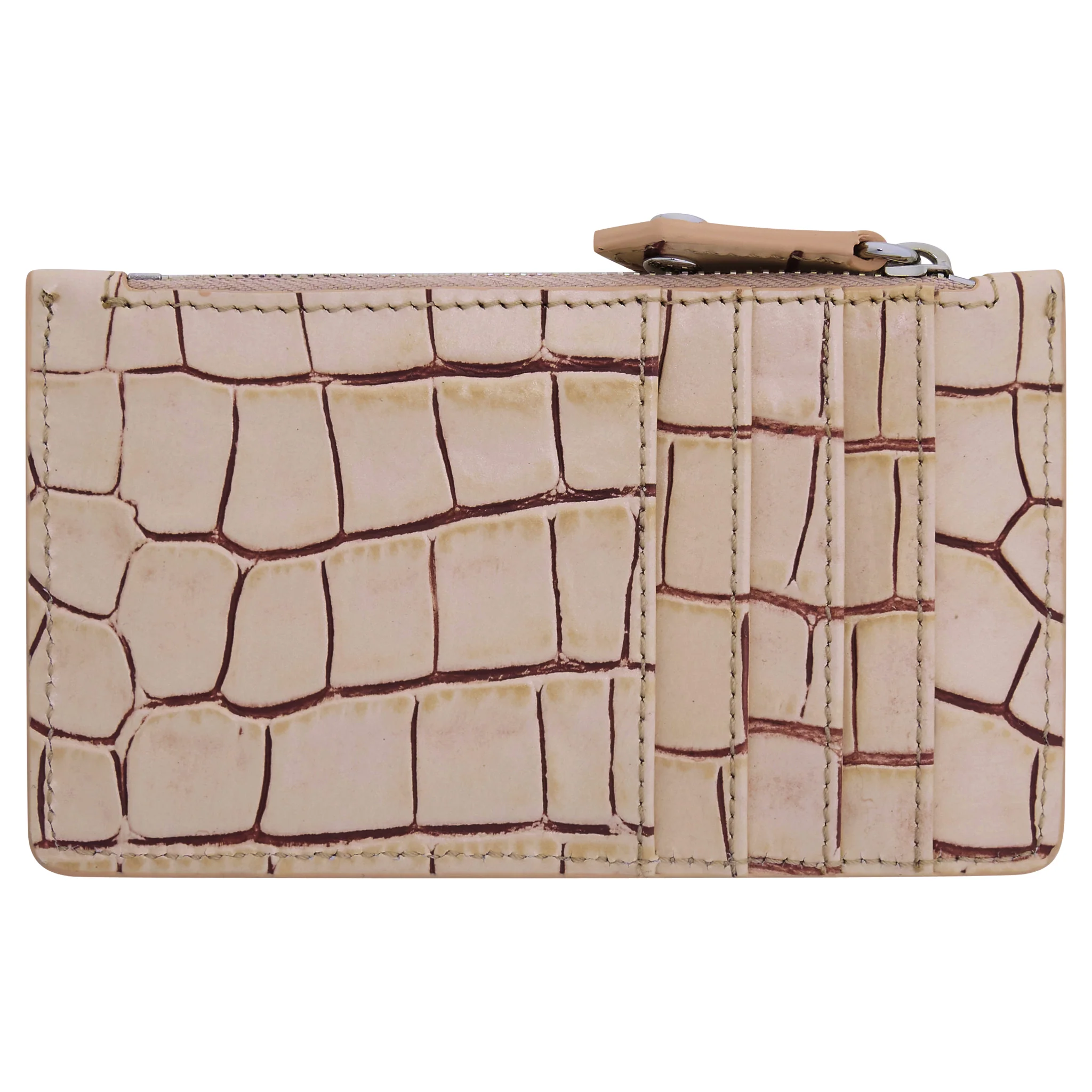 Womens Vivienne Westwood Pink Croc Slim LG Card Holder - Image 2