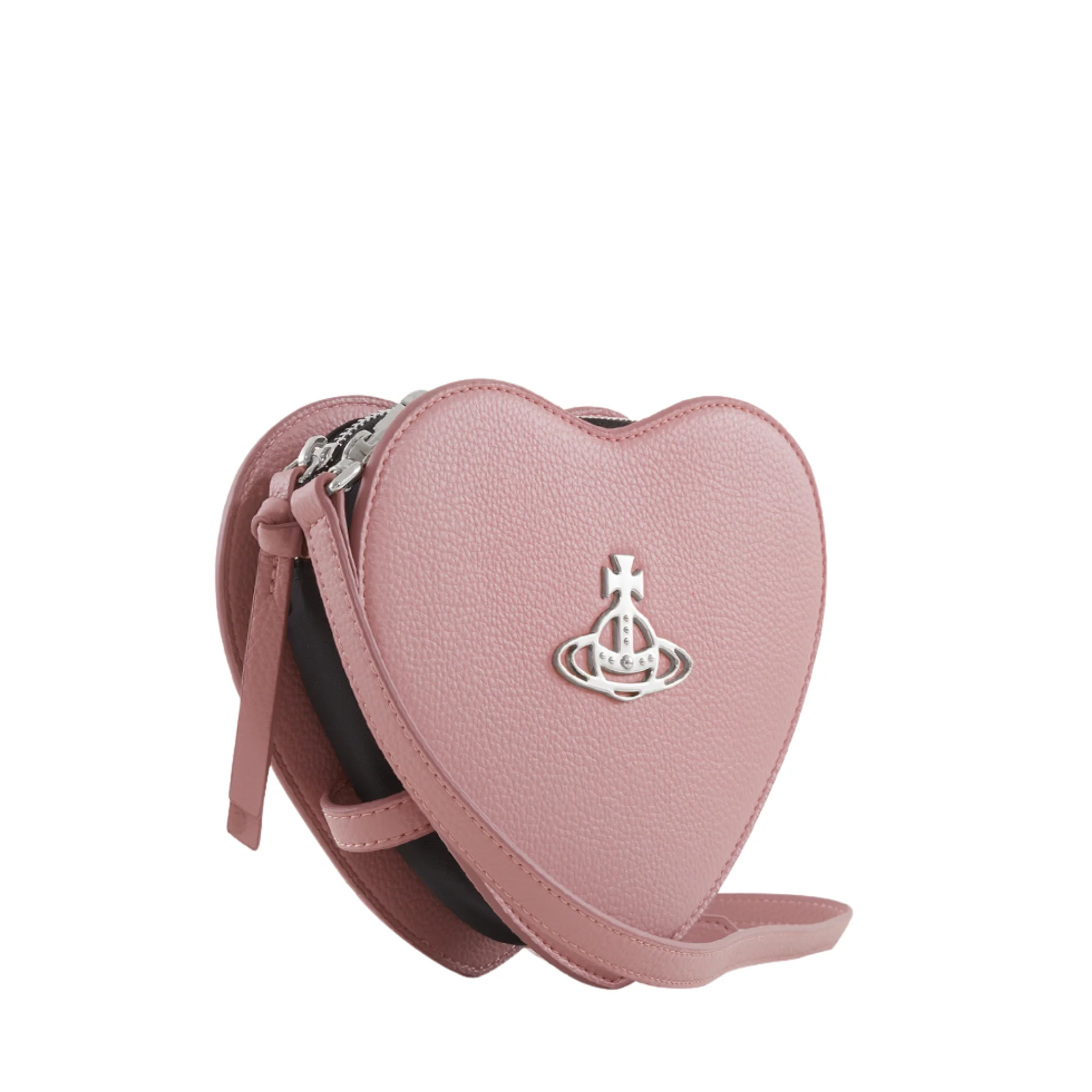 Womens Vivienne Westwood Pink Louise Heart PU Grain Crossbody - Image 2