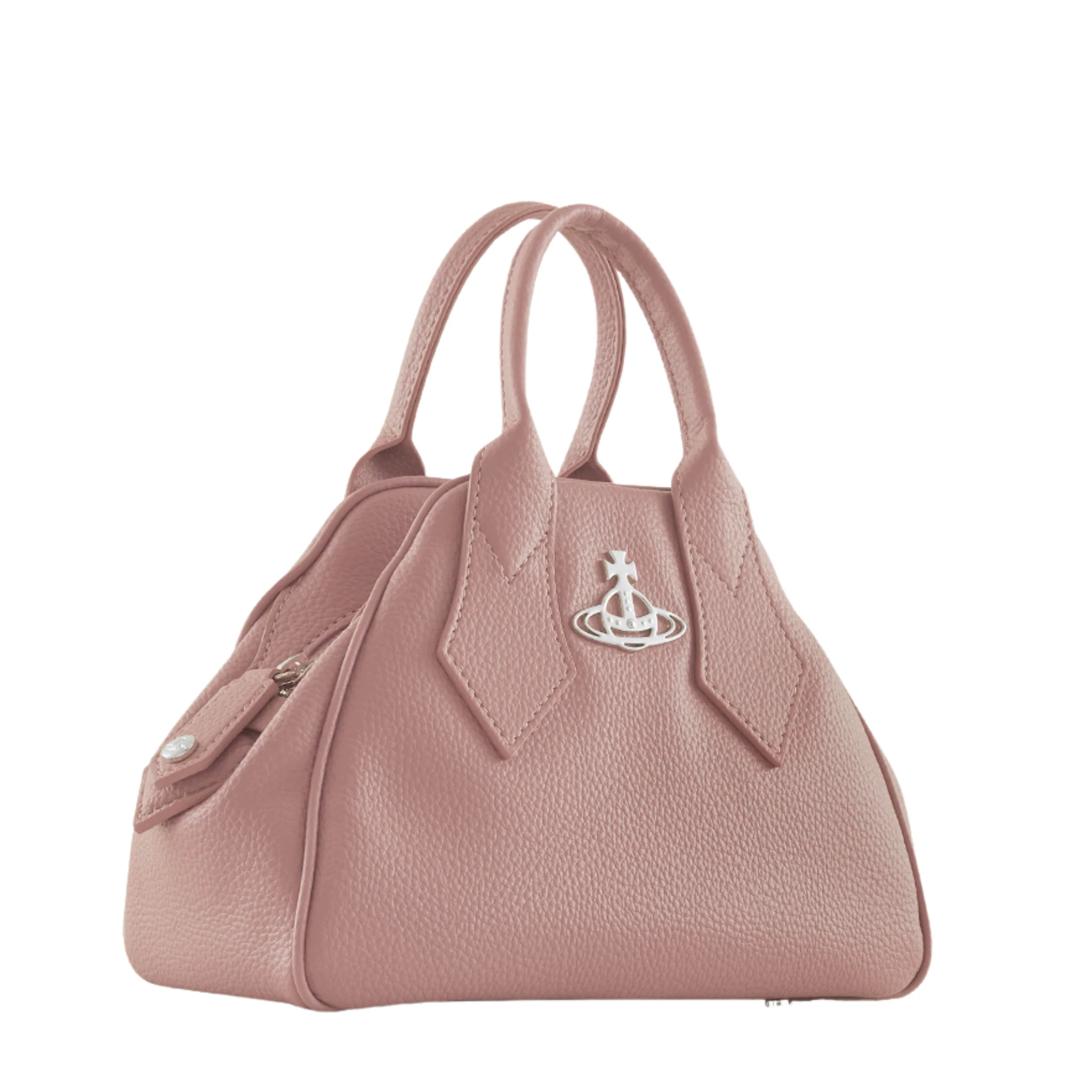 Womens Vivienne Westwood Pink Yasmine PU Grain Small Bag - Image 2