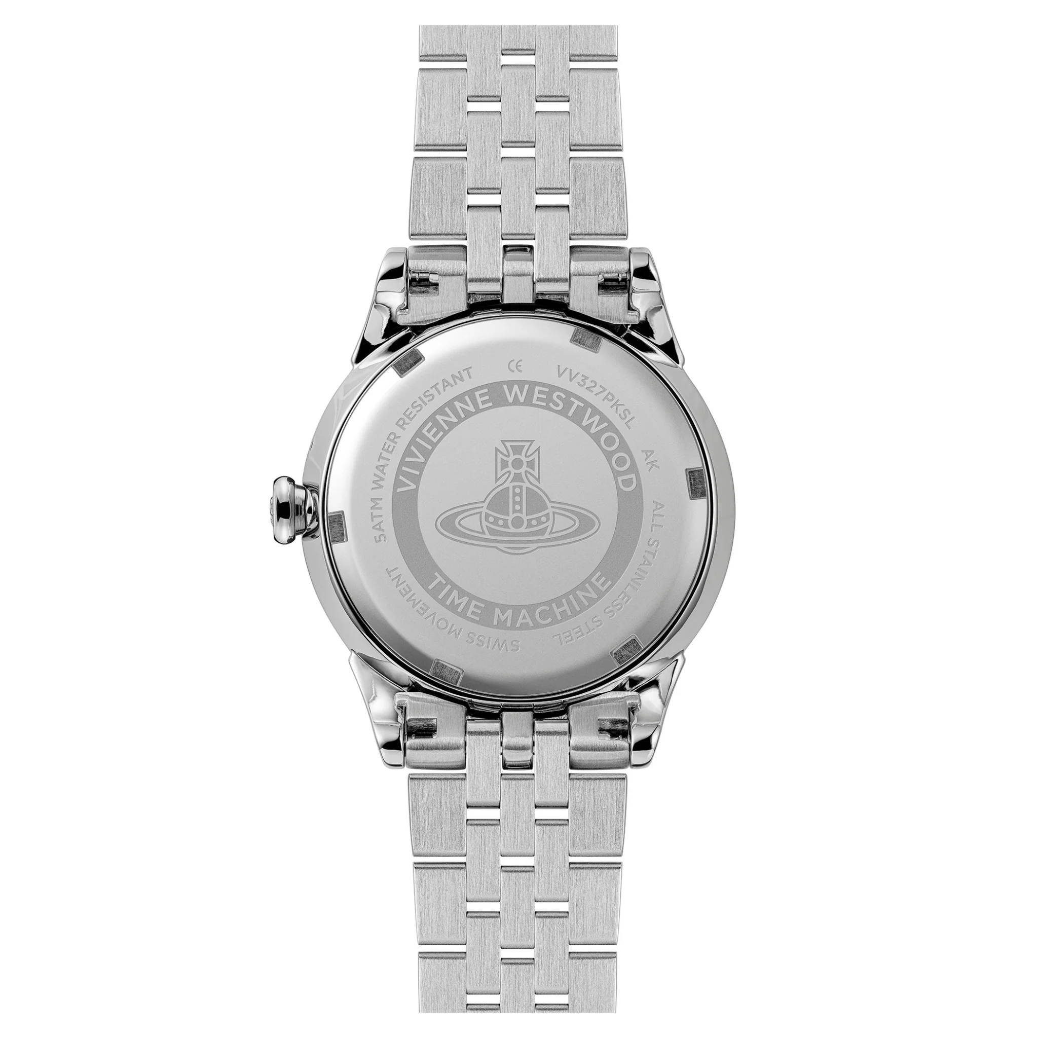 Womens Vivienne Westwood Silver/Pink Dial Little Wallace Watch - Image 7
