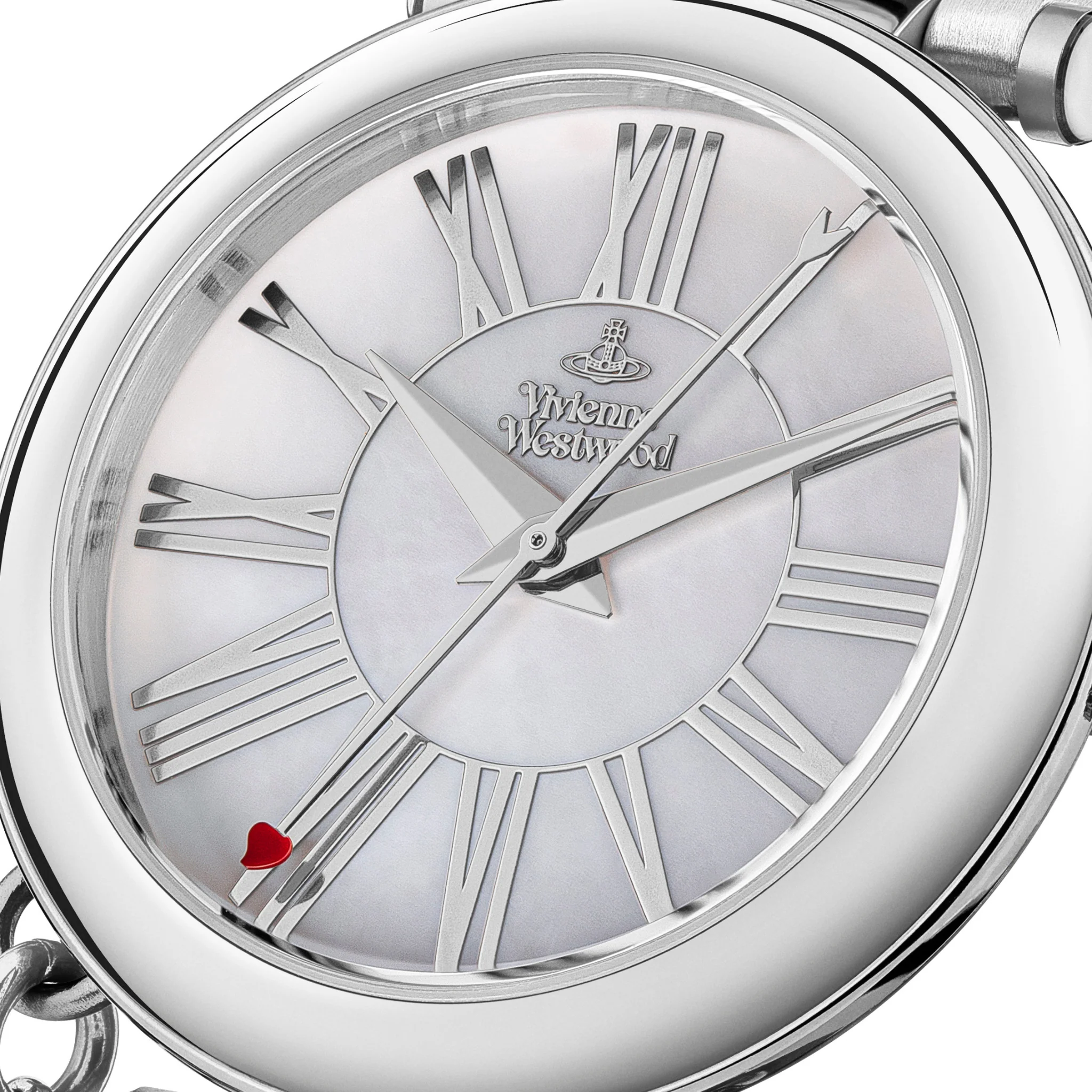 Womens Vivienne Westwood Silver Mother Orb Bracelet Watch - Image 3