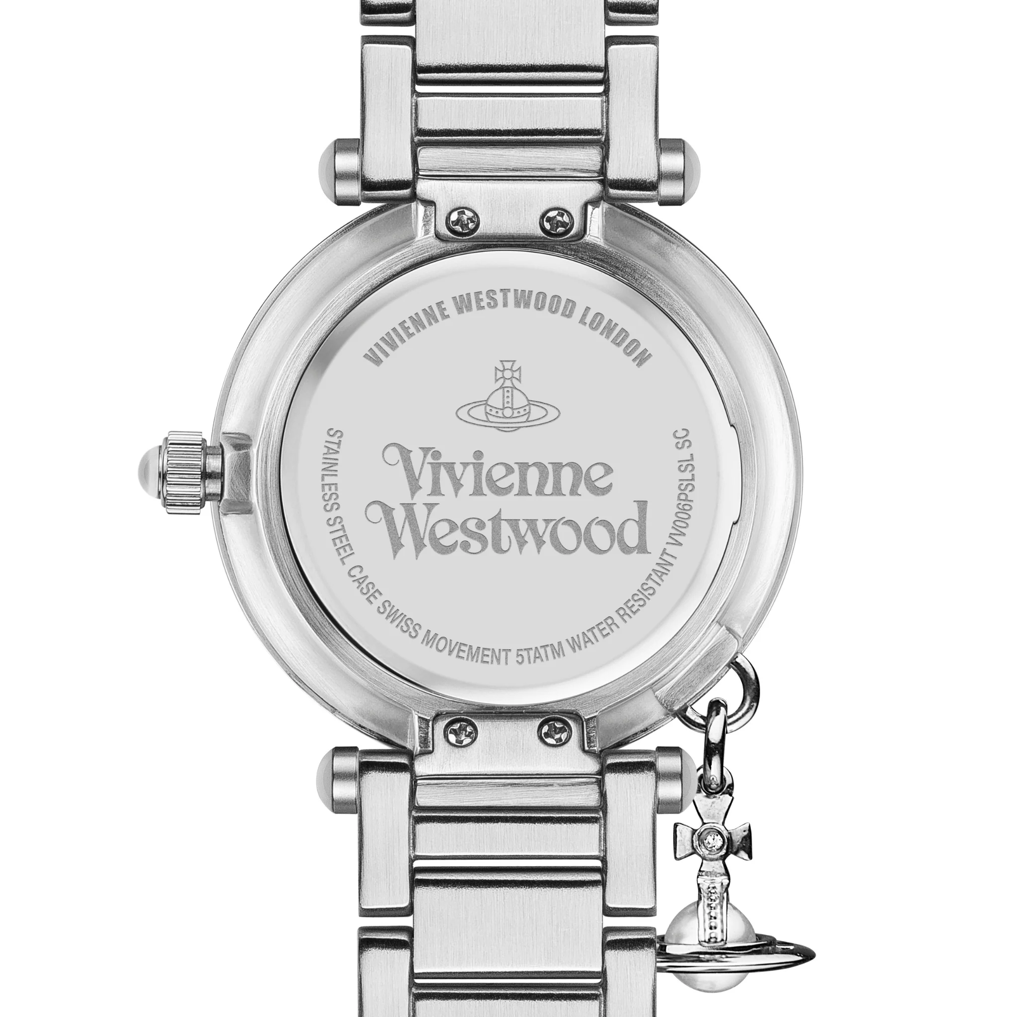 Womens Vivienne Westwood Silver Mother Orb Bracelet Watch - Image 5