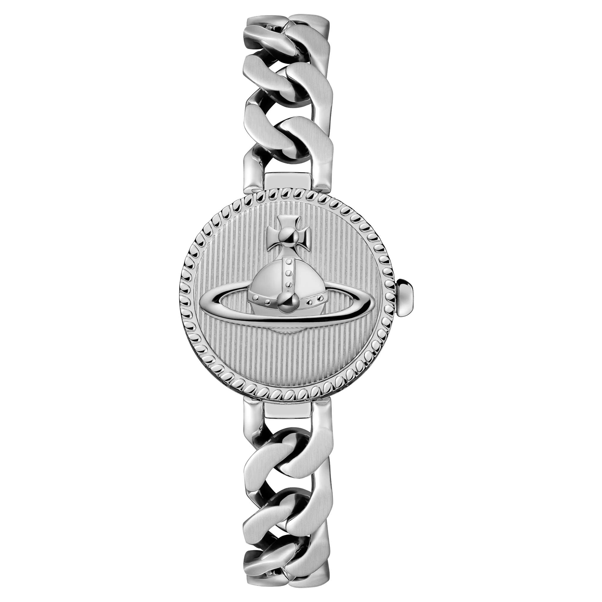 Womens Vivienne Westwood Silver Orb Button Bracelet Watch - Image 2