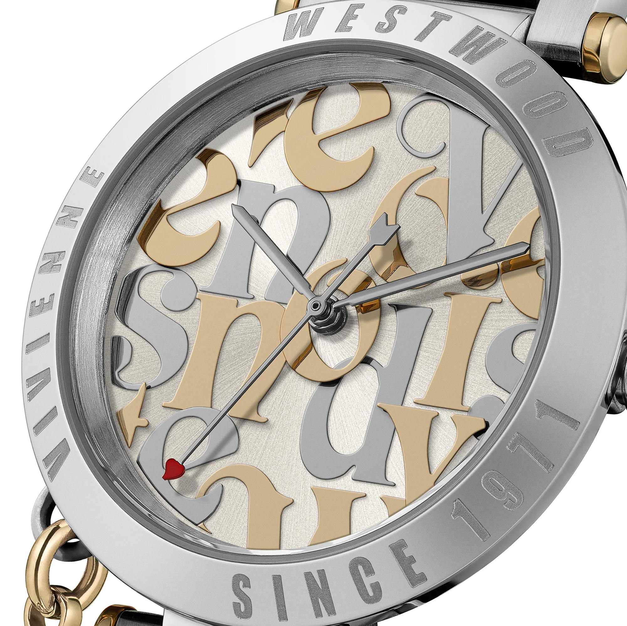Womens	Vivienne Westwood Silver Orb Logomania Bracelet Watch - Image 4