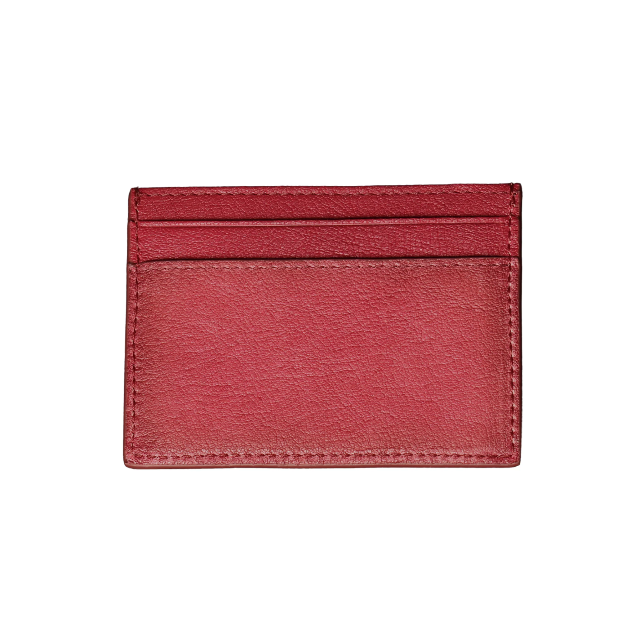 Womens Vivienne Westwood Wine Oiled Leather Flat Card Holder - Image 2